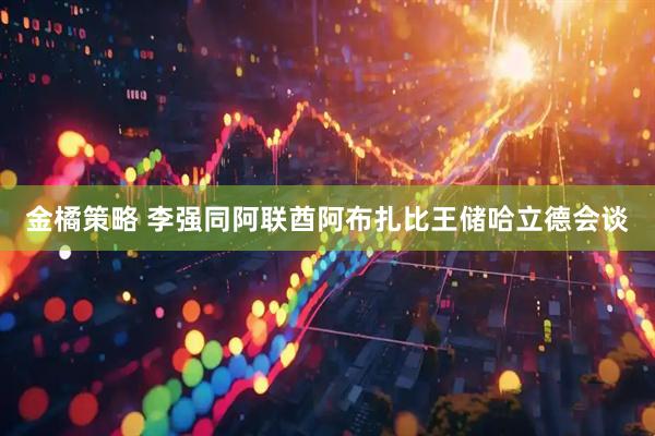 金橘策略 李强同阿联酋阿布扎比王储哈立德会谈